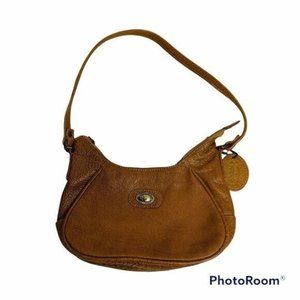 Paolo Piccolo Italia Tan Leather Handbag Purse Satchel Shoulder Bag Tote